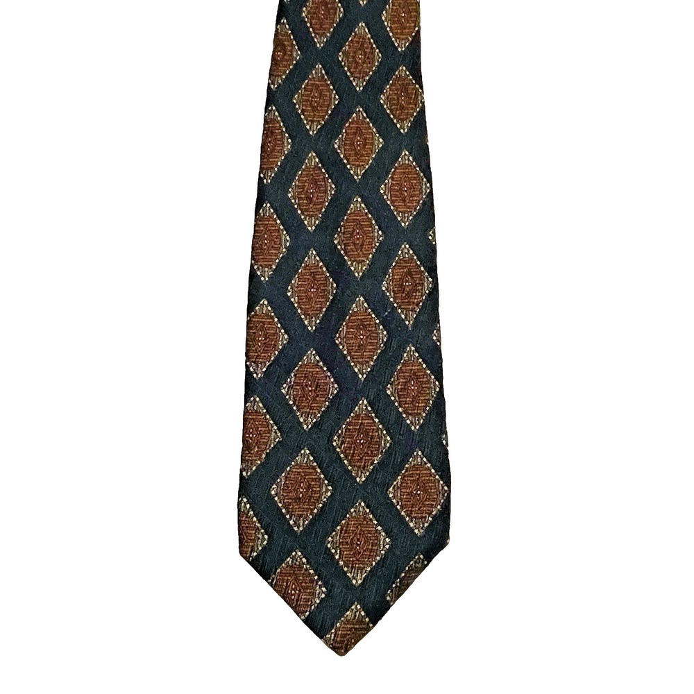 Robert Talbott Best of Class Nordstrom Diamond Pattern Silk Mens Tie 3.75"x58.5"